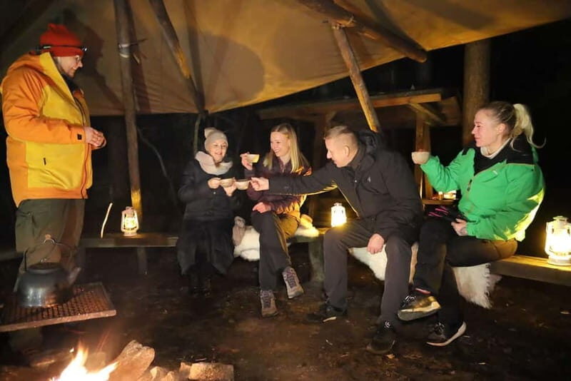 From Helsinki: Guided Forest Walk in the dark with campfire - The Campfire and Tasting