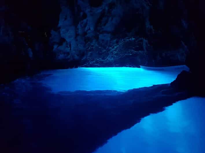 From Hvar: Blue Cave Group Speedboat Tour Full Day - Blue Cave Experience