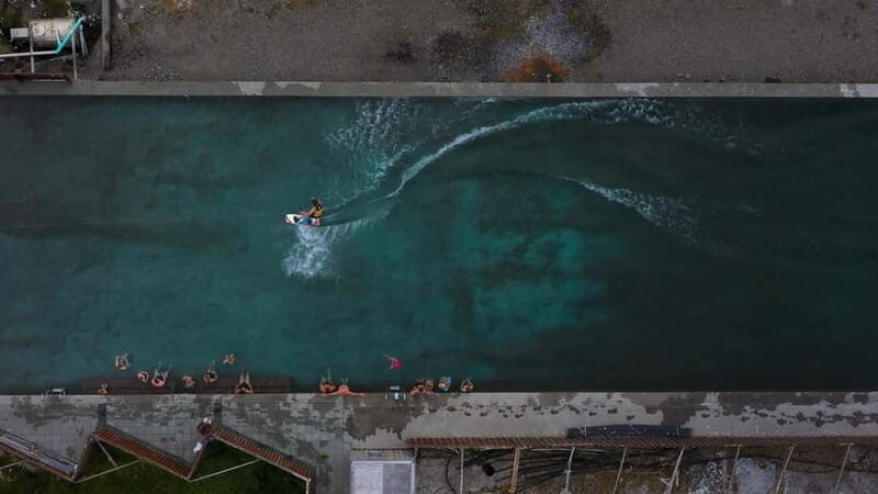 From Isafjordur: Wakeboarding Experience at Geothermal Pool - An Adventure Like No Other: Wakeboarding in a Geothermal Pool