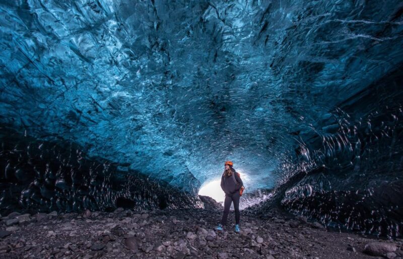 From Jökulsárlón: Crystal Ice Cave Vatnajökull Glacier Tour - Inside the Ice Cave Experience