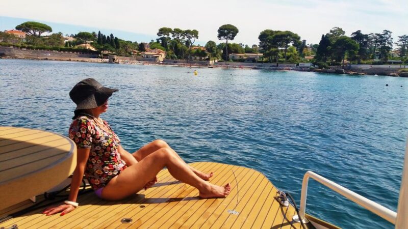 From Juan Les Pins: Private French Riviera Solar Boat Cruise - Sailing Experience