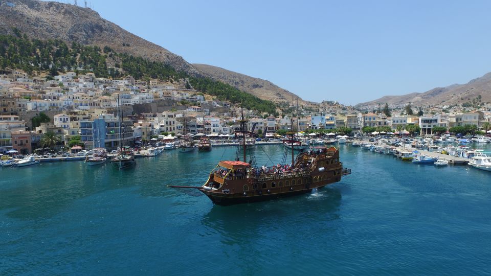 From Kos: 3-Island Pirate Cruise with Lunch and Waterslide - Key Points