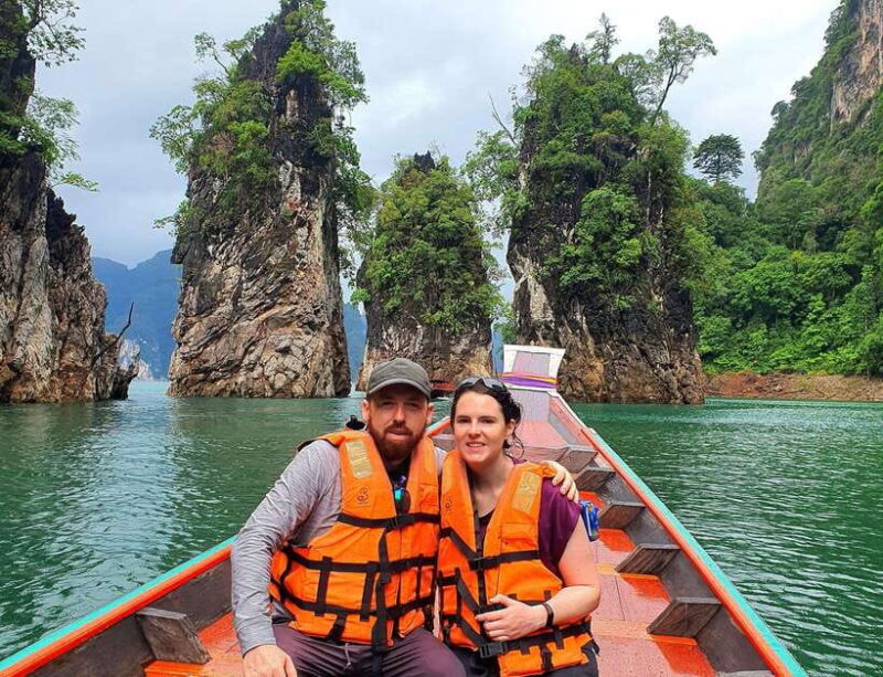 From Krabi : Khao Sok Cheow Lan Lake : LUNCH at PHUTAWAN - Exploring the Limestone Mountains