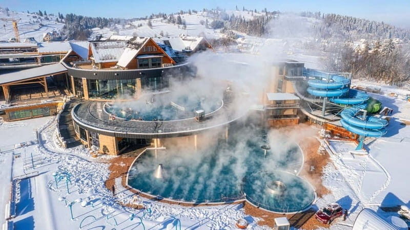 From Kraków: Zakopane and Thermal Baths with Personal driver - Snowlandia: A Winter Wonderland (Seasonal)