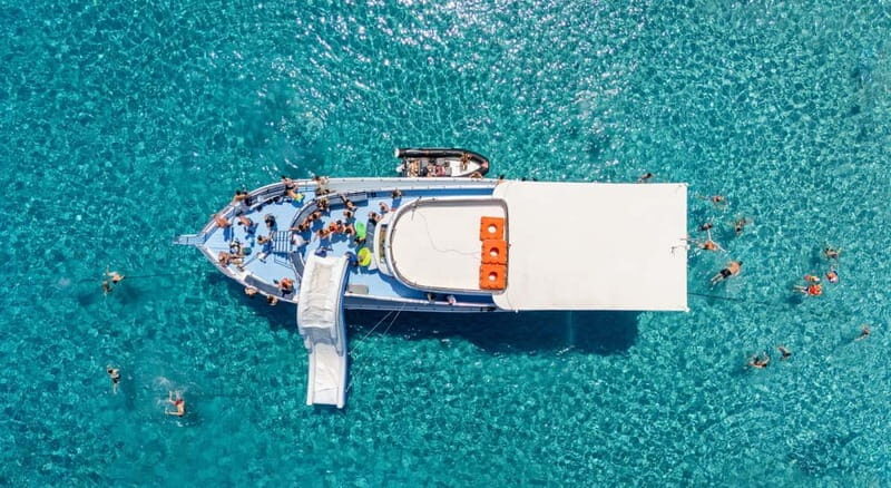 FROM LATCHI: Blue Lagoon Akamas Cruise - large water slide - Overview and What to Expect