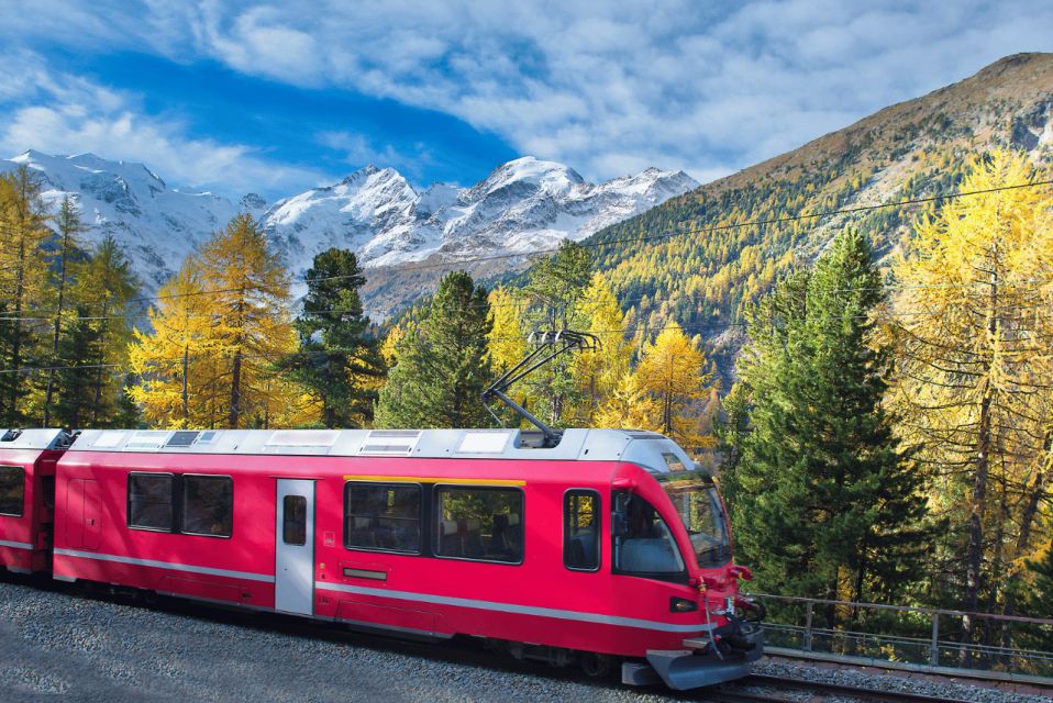From Lecco Railway Station: Bernina Train Ticket - Tirano to Lecco Train Journey