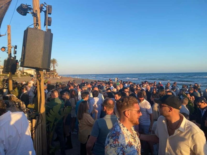 From Marbella/Estepona: Private clubbing tour Beach club transport Drinks - The Value and Practicalities
