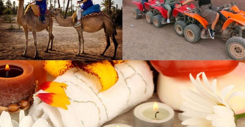 From Marrakech: Camel Ride, Quad Bike & Spa Full-Day Trip - Camel Ride Through Palmeraie