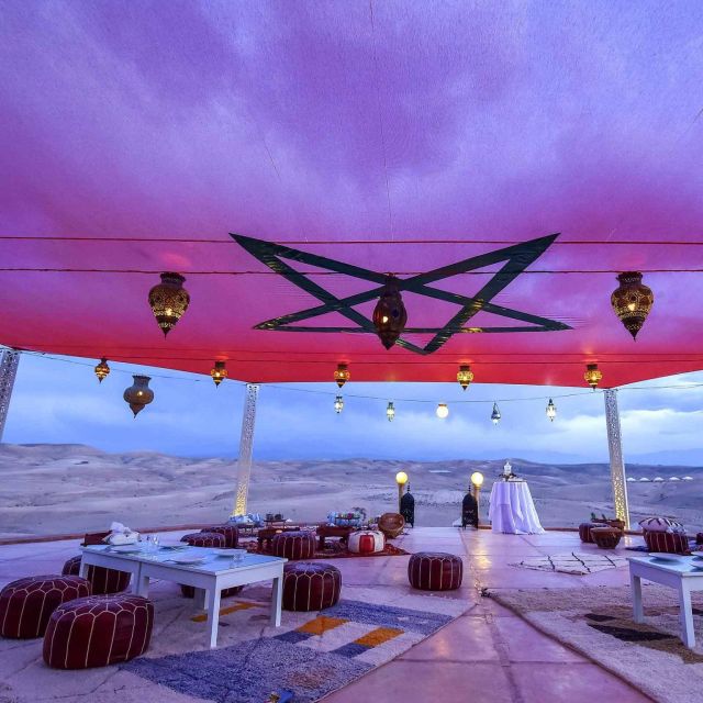 From Marrakech : Diner in Agafay Desert With Music Show - Reservation and Cancellation