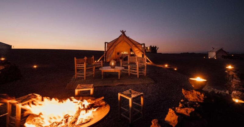 From Marrakech: Dinner, Music, & Fire Show in Agafay Desert - Authentic Moroccan Dinner Menu