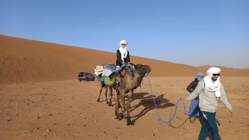 From Marrakech : Private Merzouga 3-Day Desert With Food - Camel Ride at Sunset