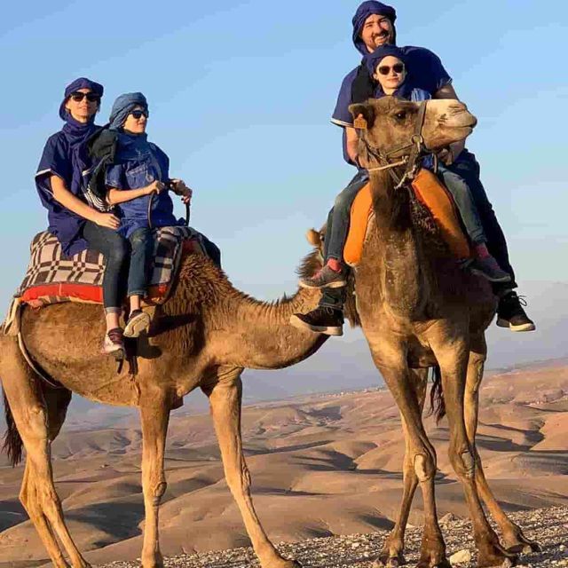 From Marrakech :Sunset Camel Ride in Agafay Desert - Nomadic Attire Donning