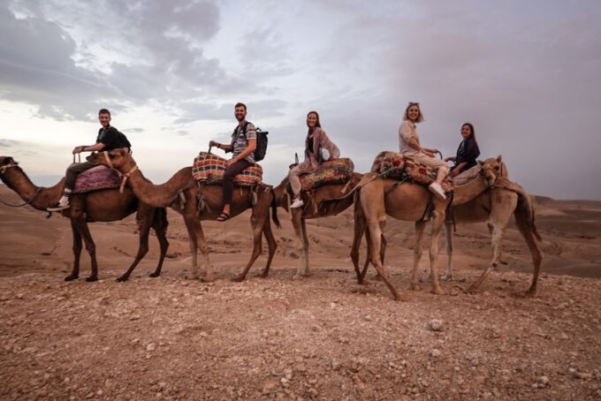 From Marrakech :Sunset Camel Ride in Agafay Desert - Sunset Mint Tea Respite