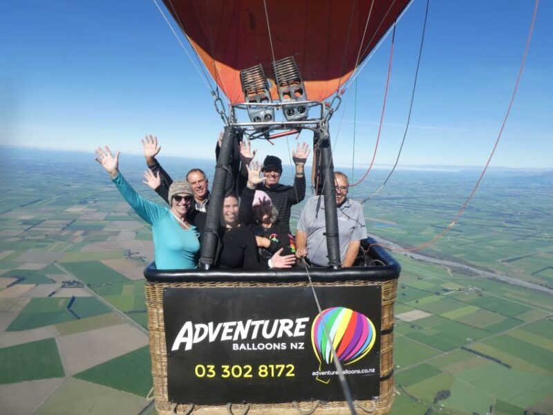 From Methven: Hot Air Balloon Flight in Canterbury with Wine - The Experience Provider: Graeme or Michaela