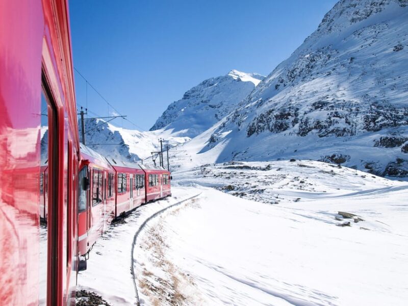 From Milan: Bernina Train Guided Tour to St. Moritz - Palü Glacier