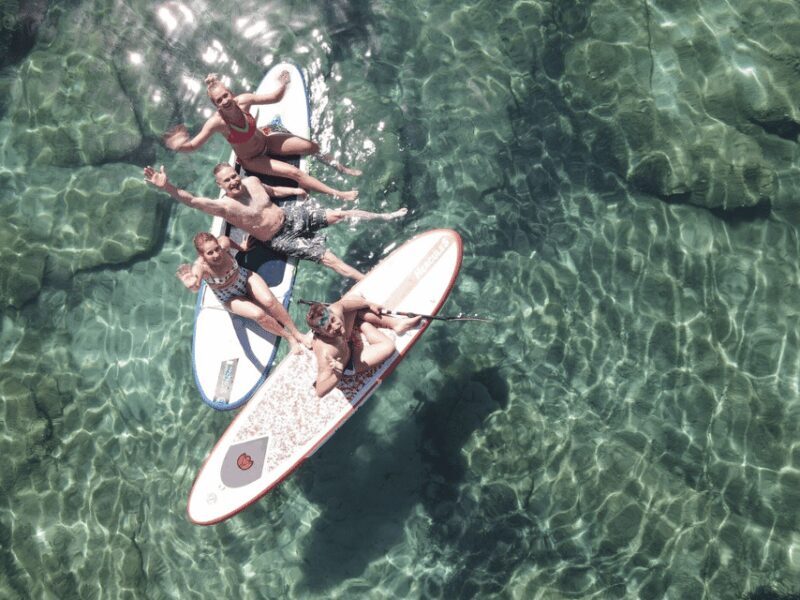 From Ornos: Mykonos Delos Catamaran Cruise with Meal & SUP - FAQ