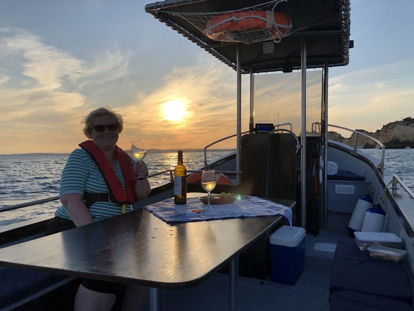 From Portimão: Sunset Boat Trip With Wine - Tour Guide and Transportation