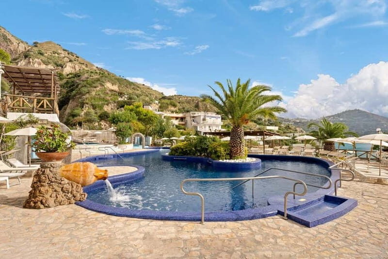 From Procida: Ischia Relax Thermal Park+ Visit to Sant Angelo+ Transfers - An Overview of the Experience  