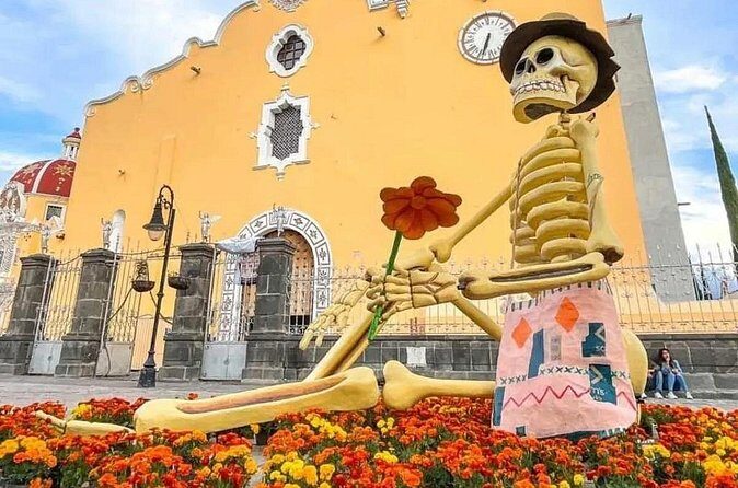 From Puebla Day of the dead in Atlixco monumental catrinas - The Sum Up