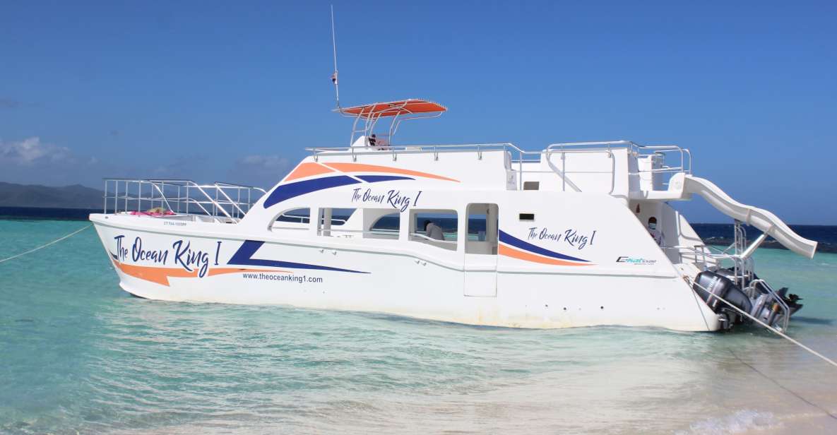 From Puerto Plata: Cayo Arena Private Catamaran Trip & Lunch - Sailing Along the Coast on the Ocean King