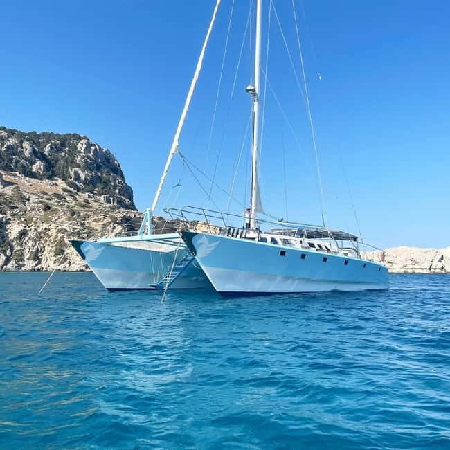 From Rhodes: Half-Day Catamaran Cruise with Swim Stops - The Experience in Detail