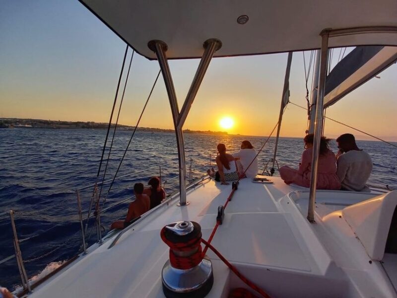 From Rhodes: Private Catamaran Sunset Cruise All Inclusive - Departure Details