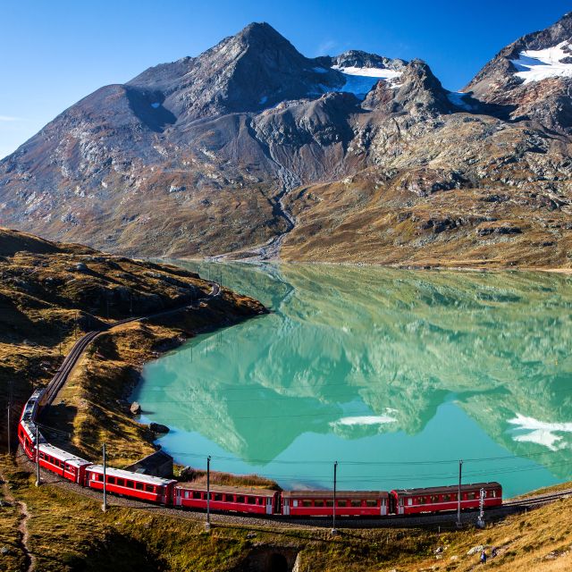 From Saint Moritz: Bernina Train to Tirano - Highlights of the Train Ride