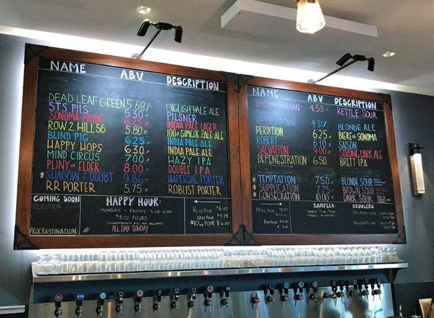 From San Francisco: Private Beer and Wine SUV Tour - Directions