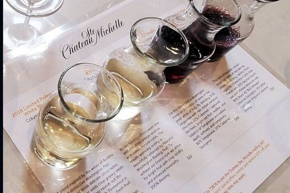 From Seattle: Full Day Seattles Wineries and Waterfalls Tour - Tour Inclusions and Exclusions
