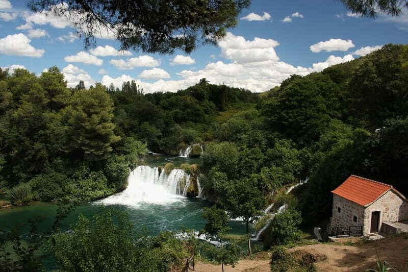From Split: Krka Waterfalls with Riverboat Ride & swimm stop - Starting Point and Transportation