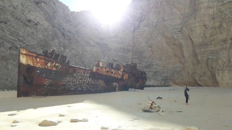 From St.Nikolaos: Boat Cruise to Navagio Beach & Blue Caves - Itinerary Details