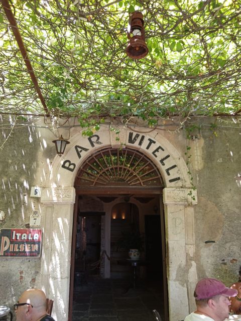 From Taormina Private Godfather Tour Forza D'Agro and Savoca - Discovering Bar Vitelli