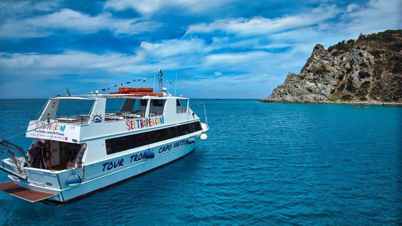 From Tropea: Capo Vaticano boat tour with snorkel & aperitif - The Sum Up
