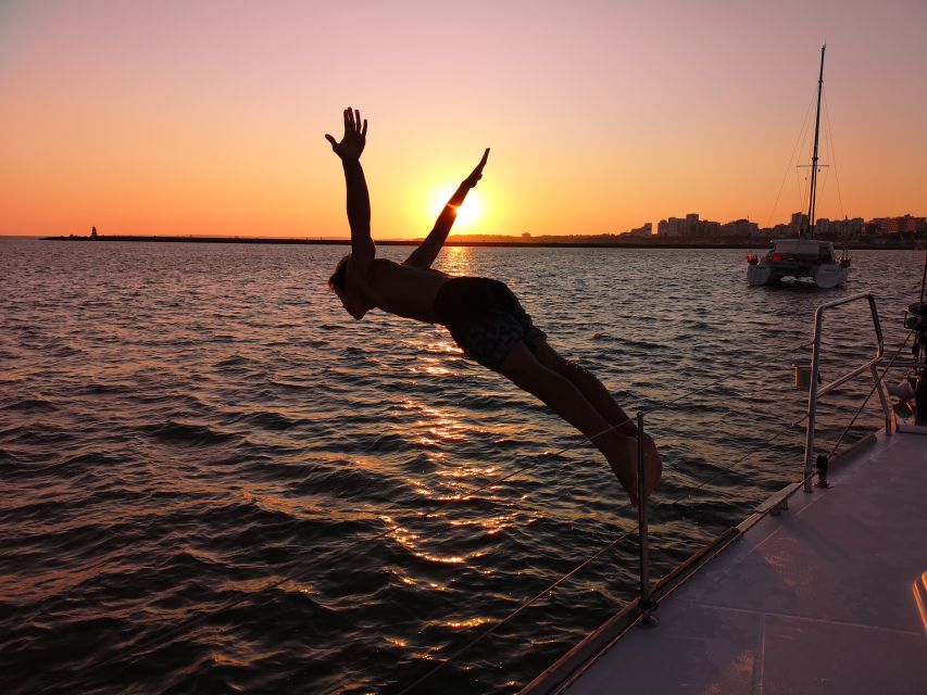 From Vilamoura: Sunset Tour on a Luxury Sailing Yacht - Admiring Falesia Beachs Clay Formations