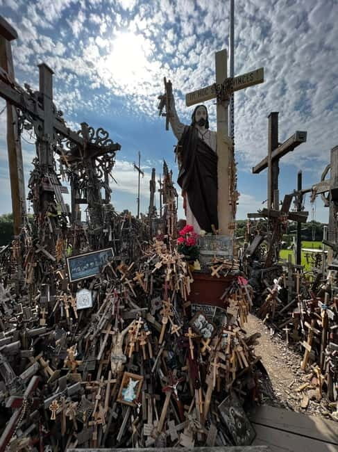 From Vilnius: Hill of Crosses, Pakruojis Manor & Kernav - The Day Starts at the Iconic Hill of Crosses  
