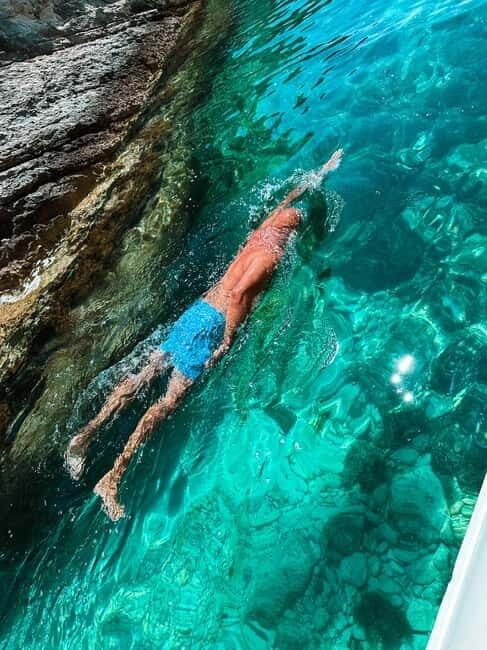 From Vis: Blue Cave speed boat tour with beach stops - Key Points