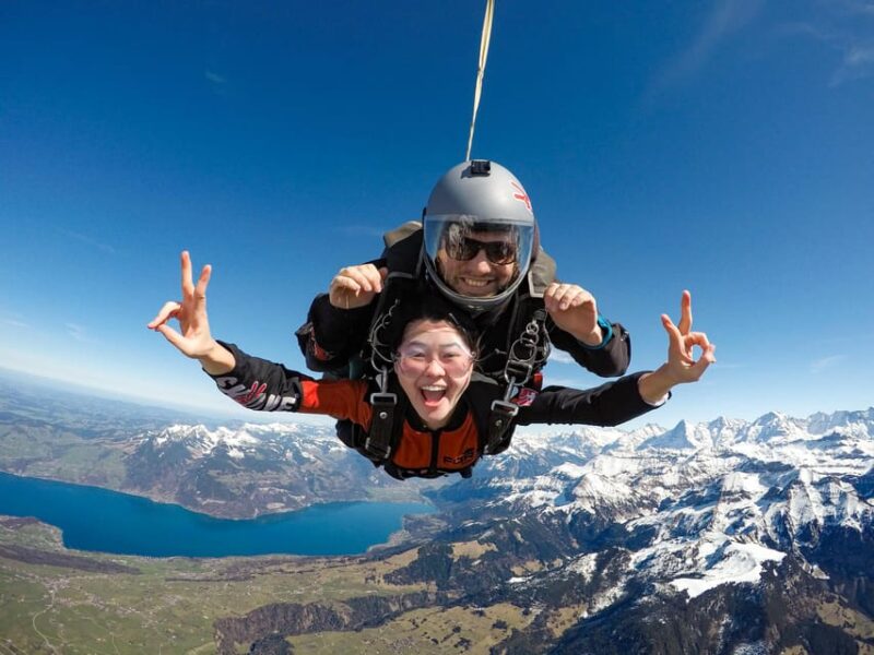 From Zurich: Interlaken Skydiving & Scenic Flight Adventure - Skydiving Adventure