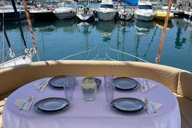 Fuengirola Boat Activity with Cocktail Dinner Champagne & Sunset - Key Points