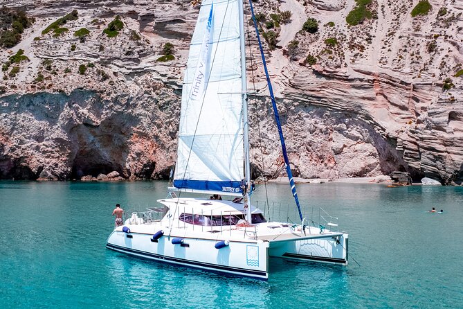 Full-Day Tour of Milos and Poliegos Small Group Catam With Lunch - Meeting Point and Start/End Time