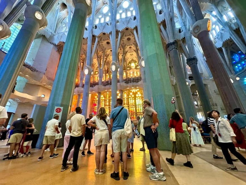 Gaudi Barcelona in 1 Day: Sagrada Familia, Park Guell, tapas - Casa Mila (La Pedrera): Whimsical Courtyards and Rooftop Chimneys