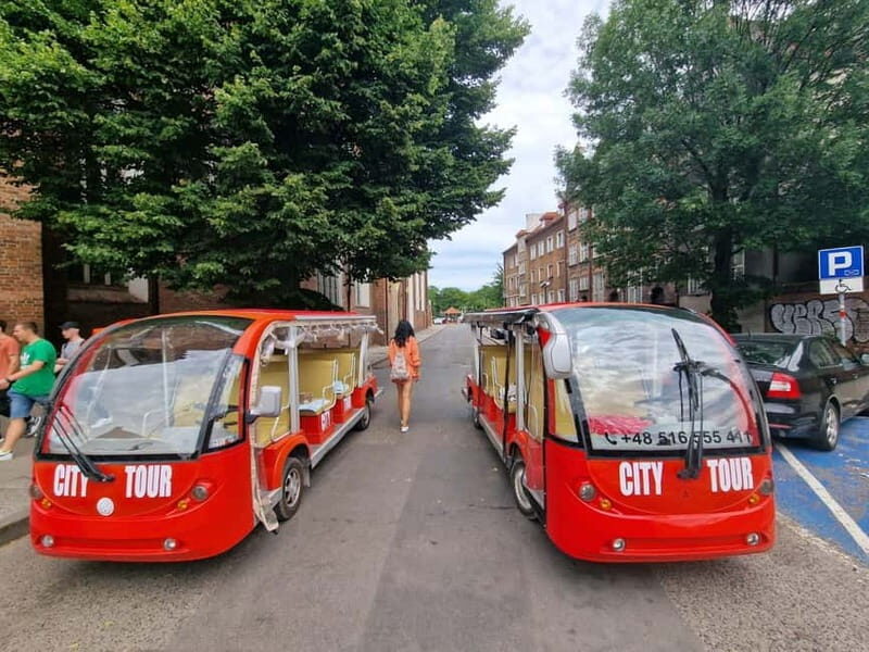 Gdansk: PRIVATE Alcotour City Tour Sightseeing Golf Cart - Meeting Point and Transportation