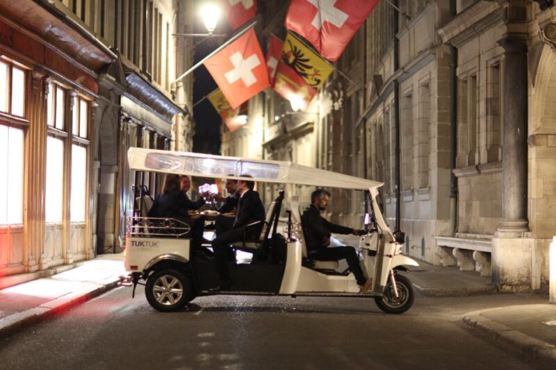 Geneva: Tour With Fondue and Wine in Tuktuk - Savoring Swiss Fondue and Regional Delights