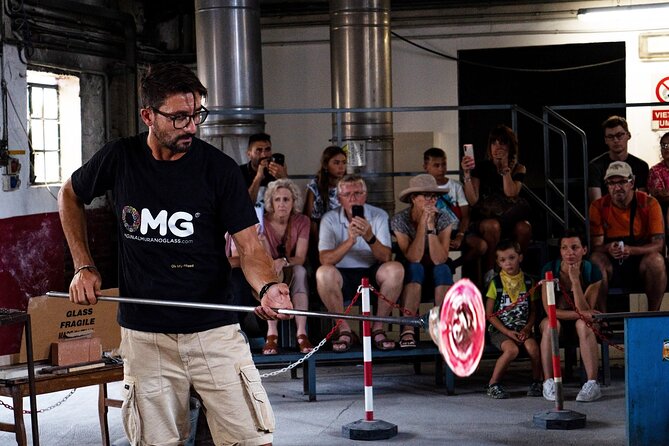 Glass Blowing Show Visit Murano Glass Factory and Showroom OMG - Booking Details and Cancellation Policy