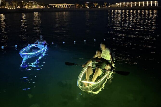 Glowing Night Kayak Tour with LED lights and Moonlight - Key Points