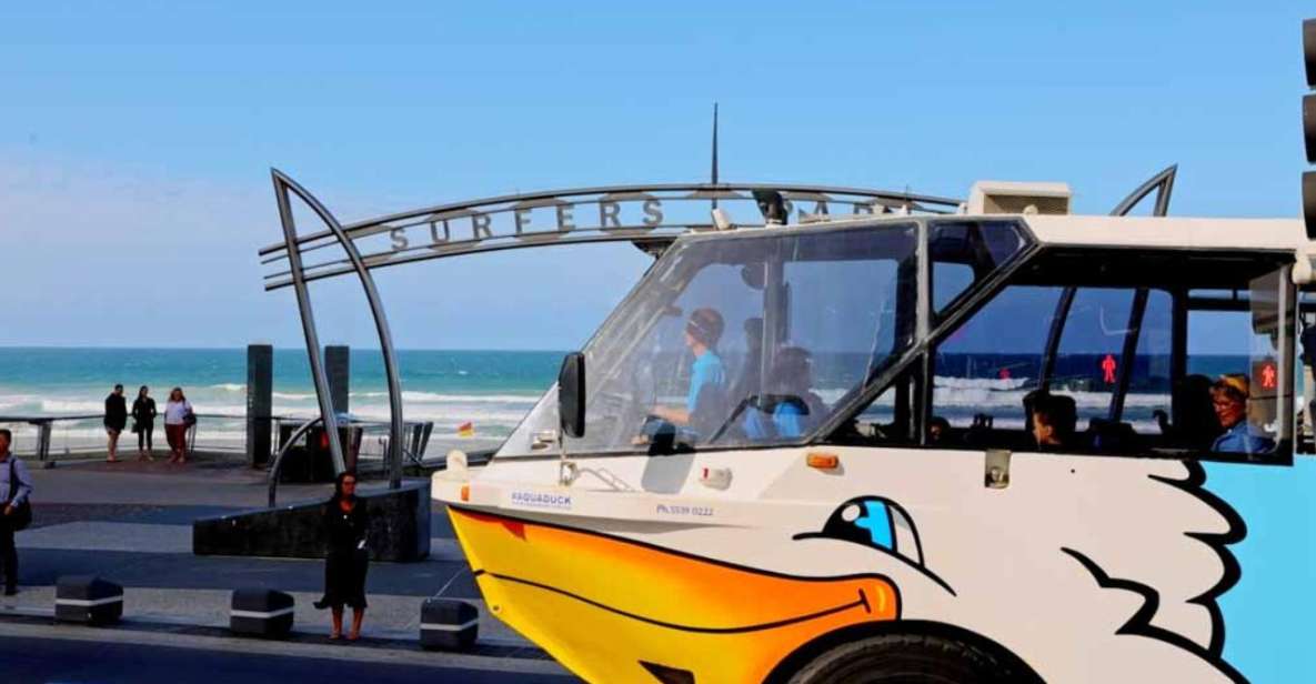 Gold Coast: Aquaduck City Tour and River Cruise - Key Points