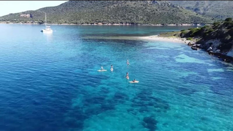 Golfo Aranci tour SUP Paddleboard Dolphin watching, aperitif - The Bottom Line