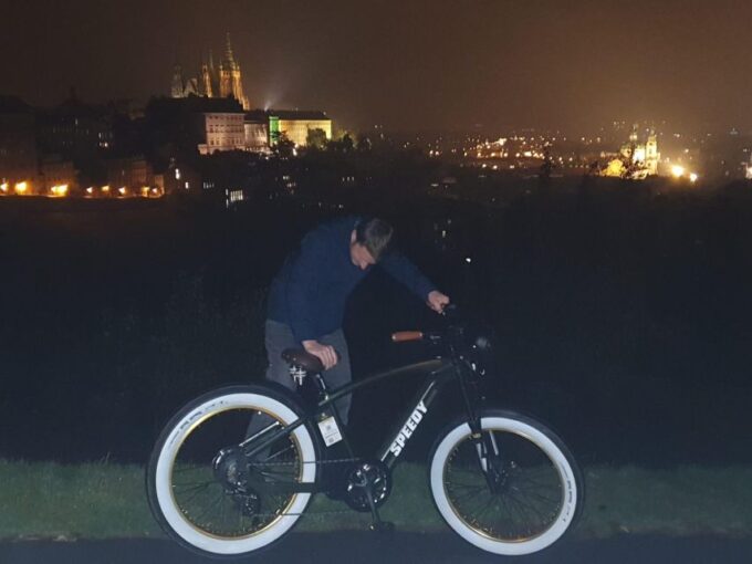 Gorgeous Prague Night Retro E-Bike Tour ( Live Guided ) - Evening Experience