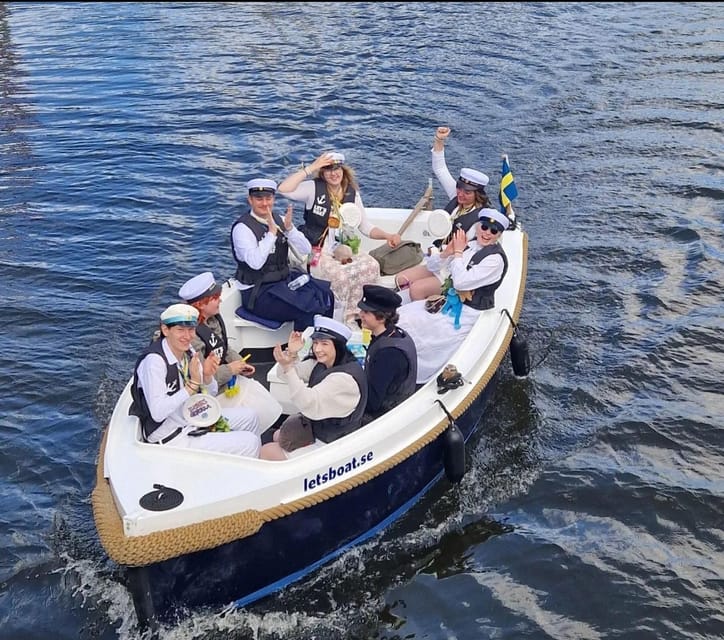 Gothenburg city center: Electric selfdrive boat tour - Key Points
