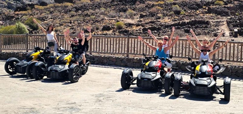 Gran Canaria: 3-WHEEL RYKER 3 HOUR TOUR -FREE PICKUP&DROPOFF - An Adventure with Practical Appeal