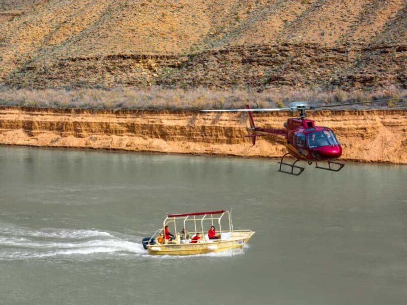 Grand Canyon West: Helicopter, Pontoon River Boat, & Skywalk - Key Points
